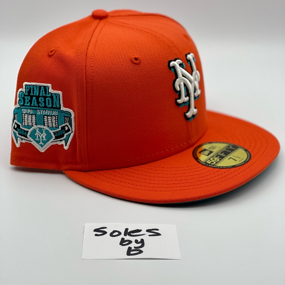 Hat Club Exclusive New Era 59Fifty New York Mets Patch Fitted Hat Size 7 1/2